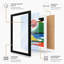 Stacked Horizons Geometric - Framed Print-1312162625-1312162636
