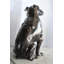 Sculpture de jardin bouledogue anglais en aluminium taille réelle Bold 22 po x 15 po x H 29 po