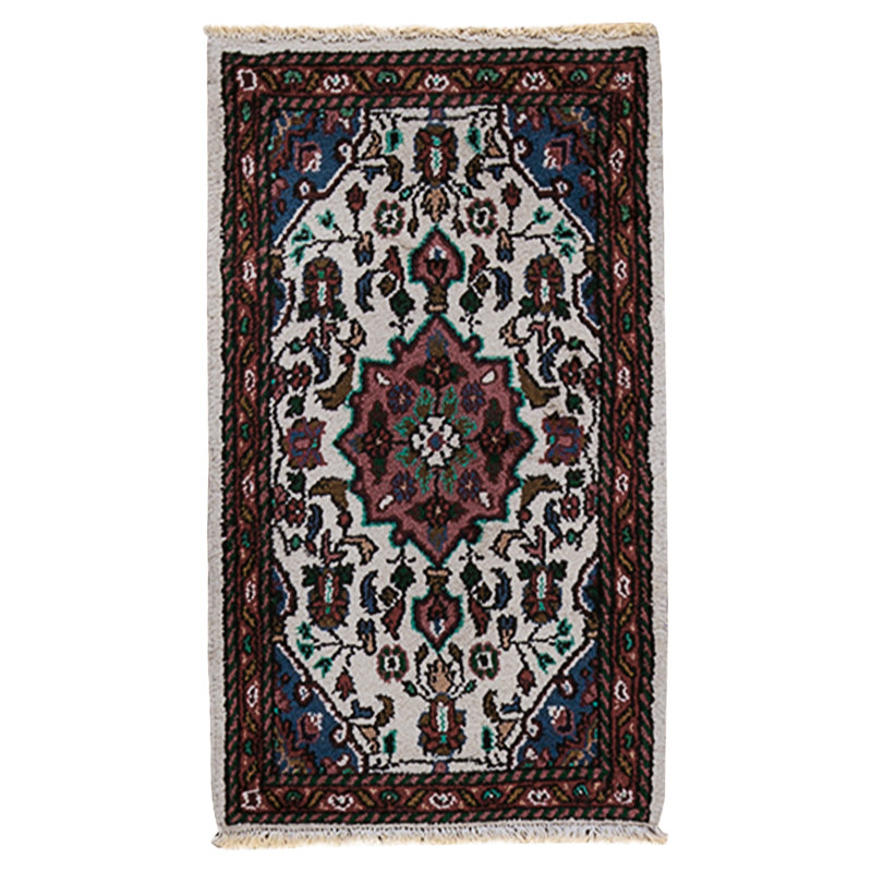 High-Quality Hand-Knotted Ivory Area Rug