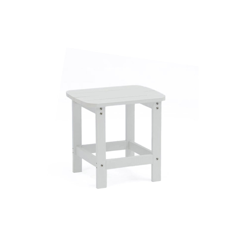 Table d'appoint d'extérieur Bostwick, Blanc