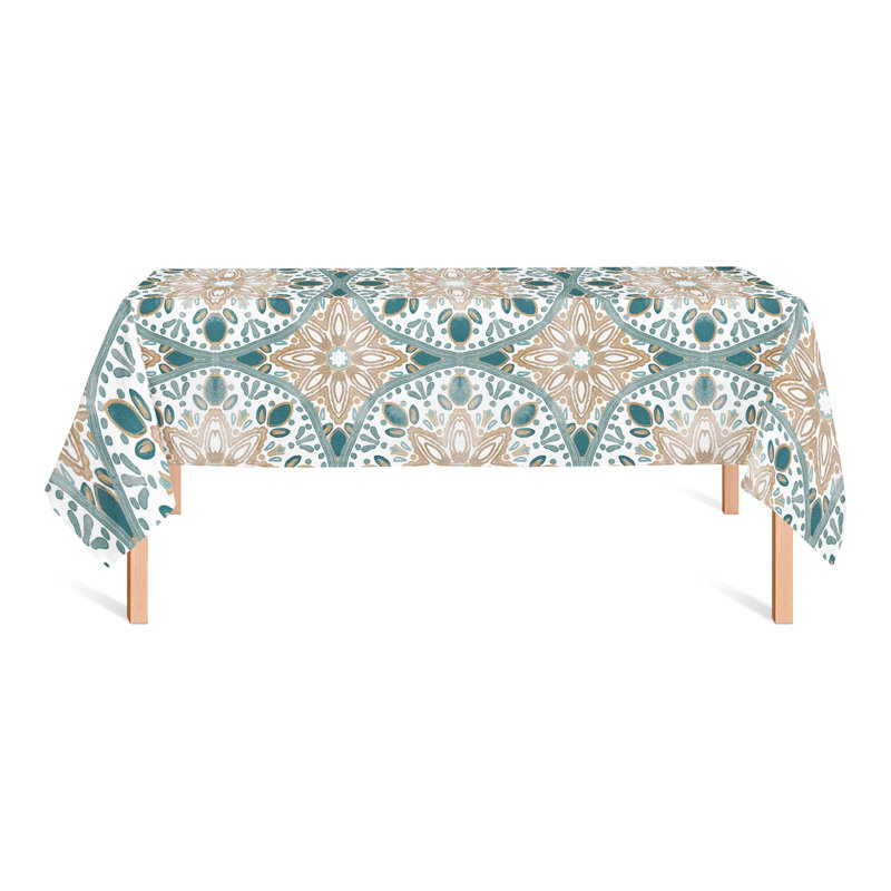 Lilli-Grace Floral Cotton Blend Tablecloth
