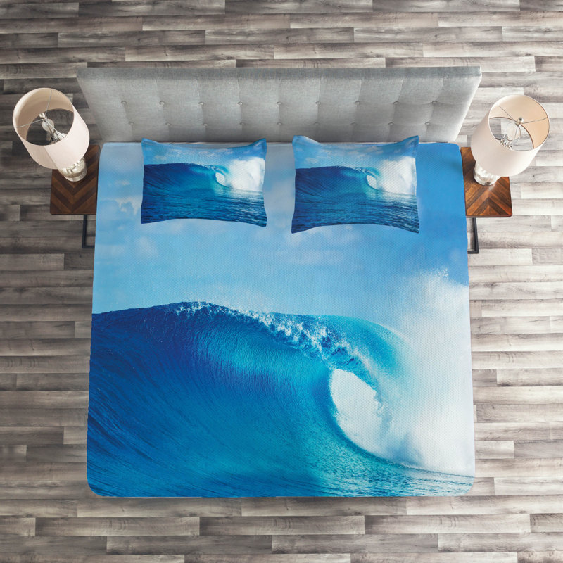 Hypnotic Coastal Polyester Coverlet