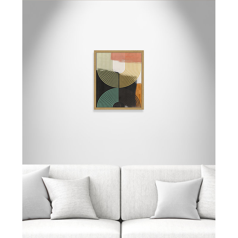 «Bolded II» par Isabelle Z, Grain de bois naturel, L 16 po x H 19 po, Impression encadrée