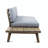HILLCREST  V Shaped 4-Piece Sofa Set-Gray