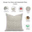 Housse de coussin en lin fabriquée à la main Fabividine Alia, taille coussin décoratif - 18 x 18 po-88089601