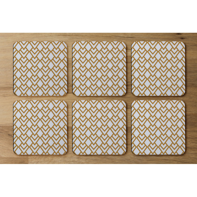 Square 6 Piece Coaster Set