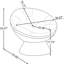 Fauteuil d'appoint pivotant, fauteuil demi-tonneau pivotant à 360 °, fauteuil Papasan pour le salon, la chambre à coucher-113007735