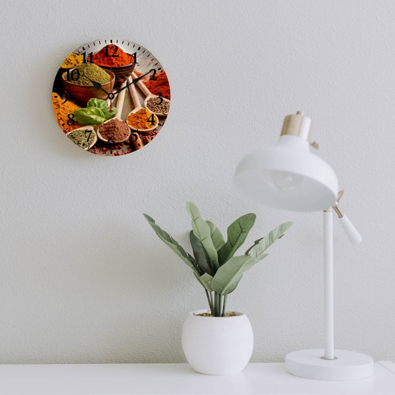 Horloge murale 12 po Spice Herb Kitchen