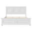 Structure de lit très grand style traditionnel de style champêtre et traditionnel, blanc-77235791-77235788