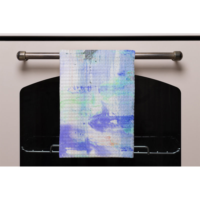 Cotton Tea Towel Kitchen Towel, Grey/Purple