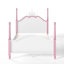 Lit plateforme en forme de couronne, cadre de lit en bois à baldaquin élégant, cadre de lit tête de lit courbé élégant pour la chambre à coucher-868935724