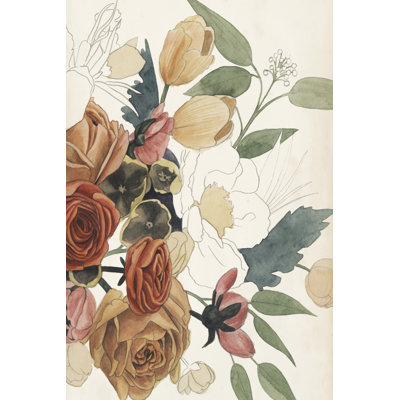 Imperfect Bouquet II 1 Piece Wrapped Canvas Wall Art