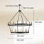 32- Light Dimmable Lantern Wagon Wheel Chandelier-105552705