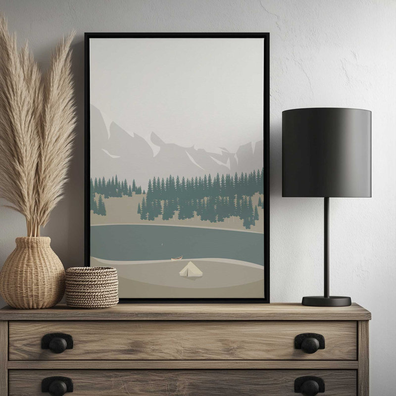 LEJR, impression sur toile, Impression encadrée sans passe-partout, H 18 po x l 12 po, White