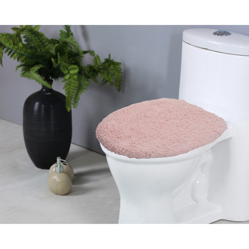 Couvercle de toilette 100% coton, Rose