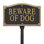 Beware of Dog Garden Sign
