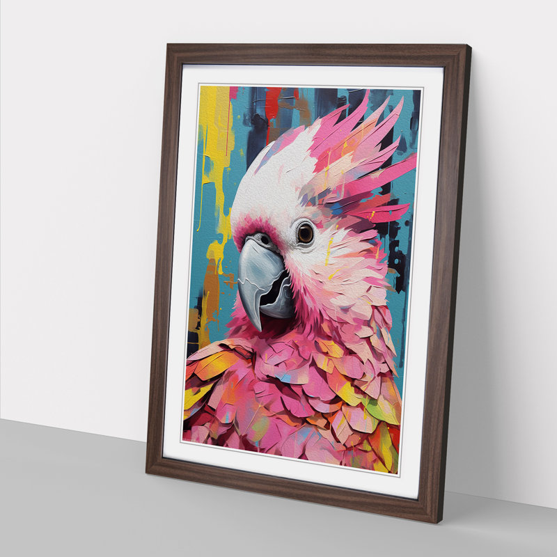 Single Picture Frame Print on Wood, 34cm H x 25cm W, Walnut Framed