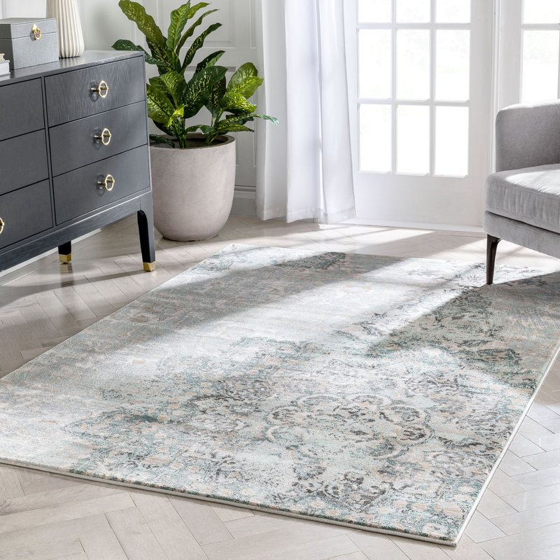 Eggers Floral Synthetic Area Rug, Rectangle 120 x 160cm