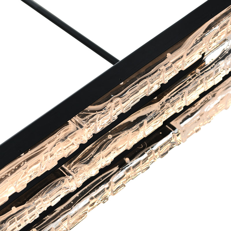 Kulsoom Integrated LED Chandelier, Black