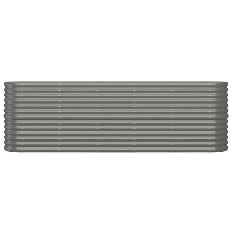 Antawn Metal Raised Garden Bed, Gray