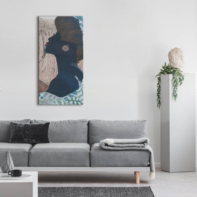 «Timeless Elegance 5» par Coco Good, art mural en verre acrylique, H 48 po x l 24 po