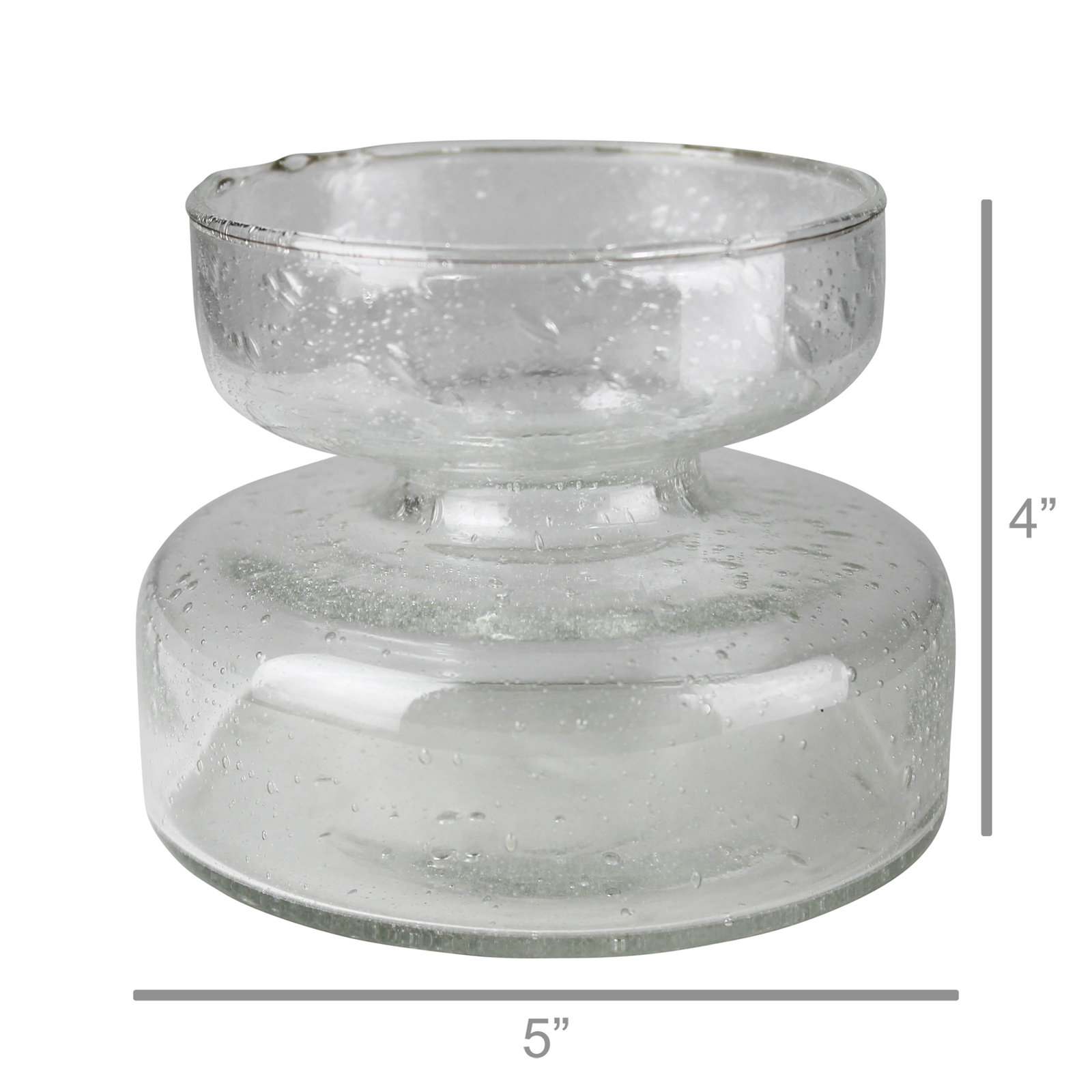 Jorah 4'' Ceramic / Porcelain Table Vase, Clear