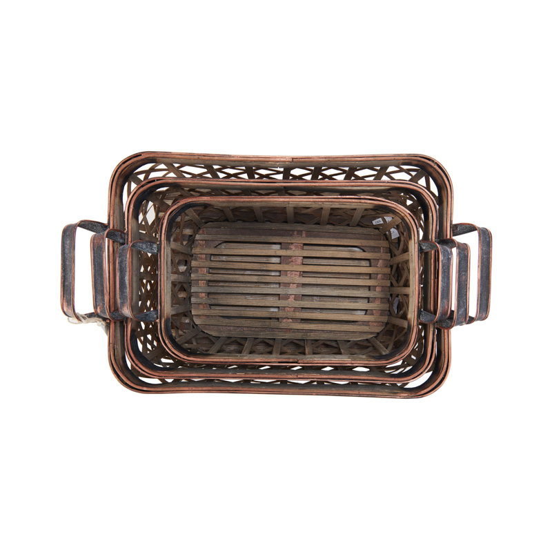 Elements Bamboo Decorative Basket