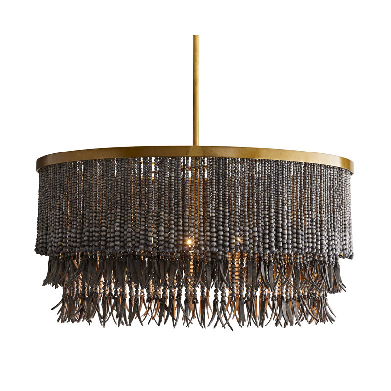 Baja 3 - Light Chandelier, Dark Gray Wash