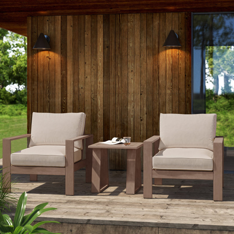 Ensemble de conversation pour 2 personnes Gelston, Taupe, Brama