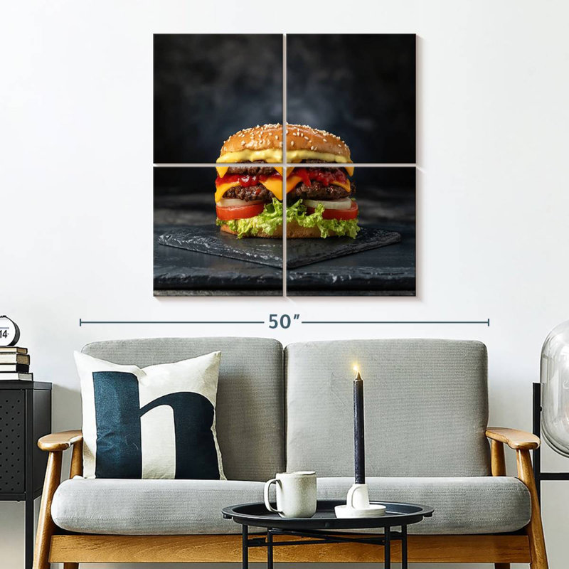 Yarlin Double Layer Cheeseburger, 32" H x 32" W