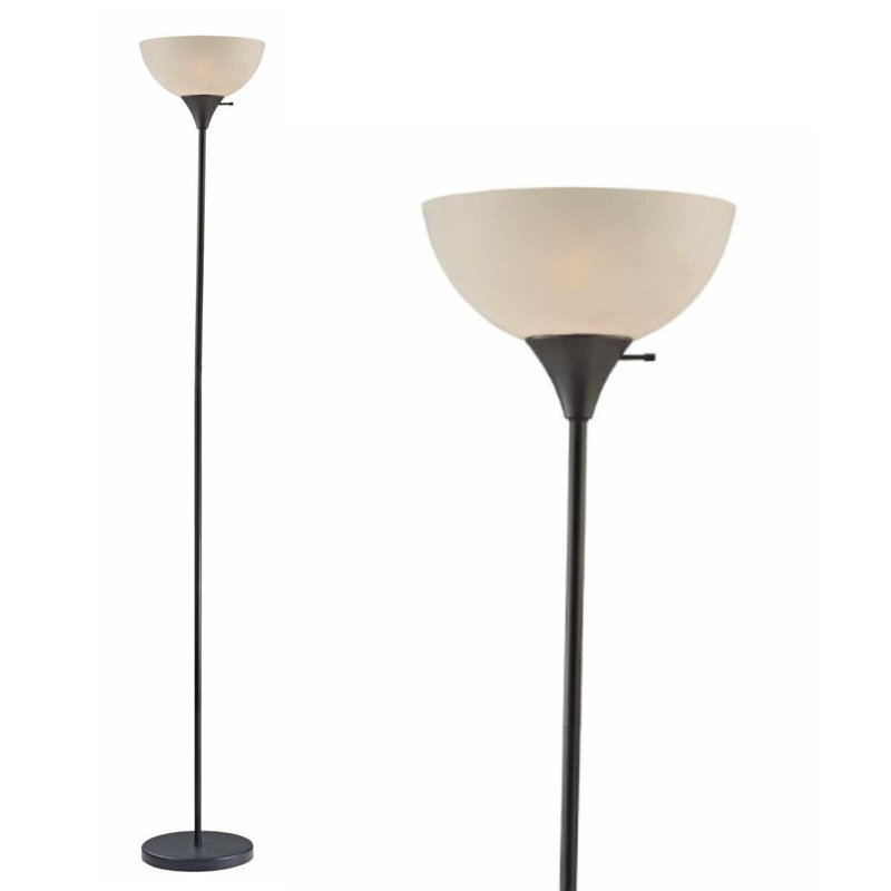 Ankoma 72" Torchiere Floor Lamp, Black