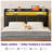 Modern Upholstered Platform Bed with Headboard, USB Charging Station & LED Lights-1449381649-1449381663-1464360062