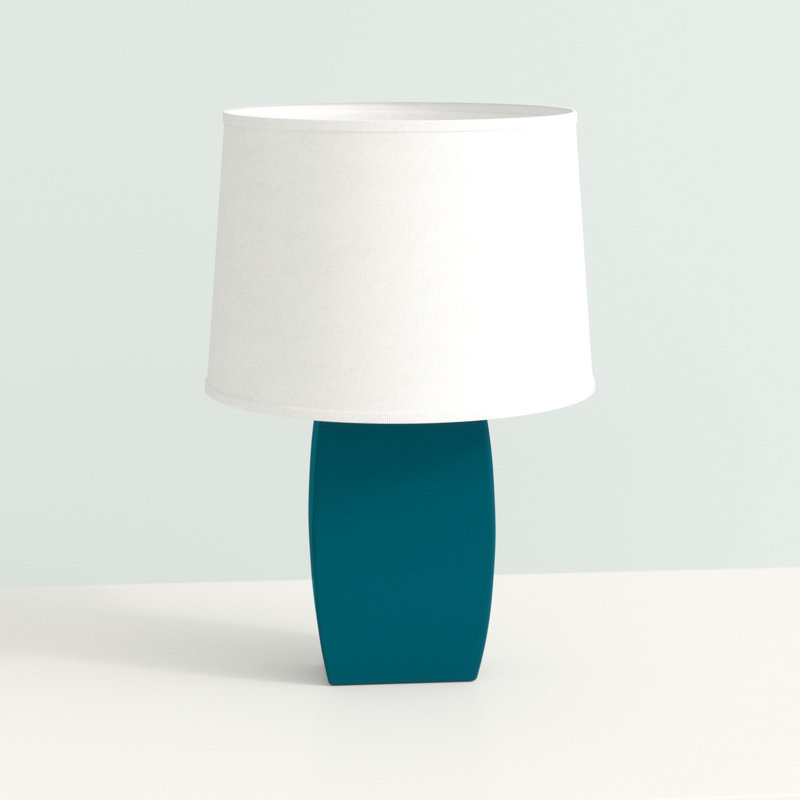 Shyam Ceramic Table Lamp, Gloss Ocean