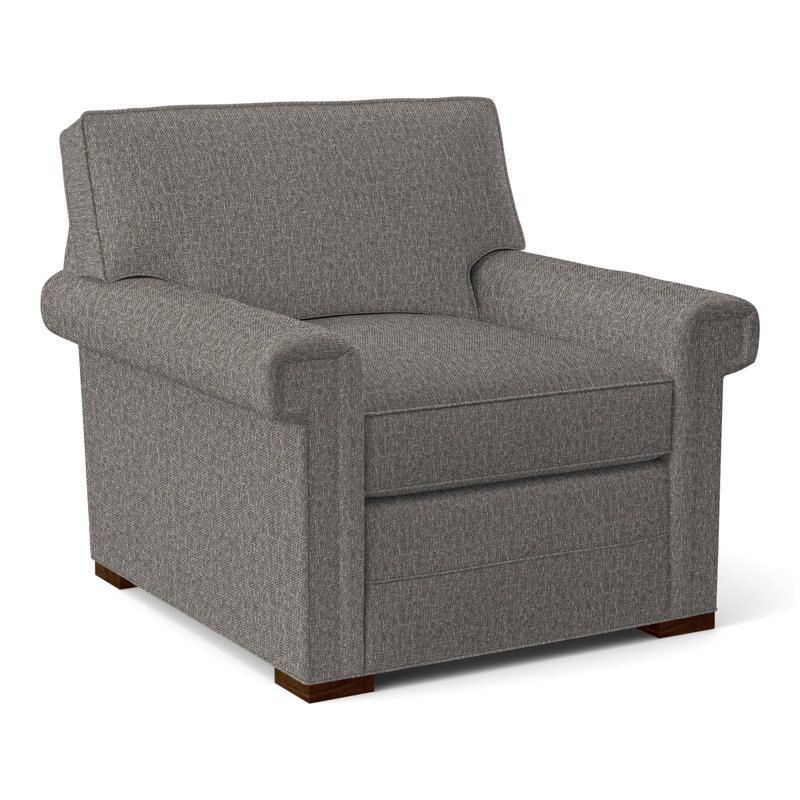 Davidson Armchair, No, Nomad Slate Crypton® Chenille, Casa Blanca