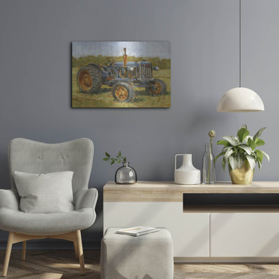 Rosalind Wheeler 'Rustic Tractors 3' by Ethan Harper Metal Wall Art