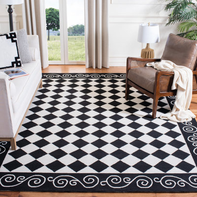 Brayton Hand Hooked Wool Geometric Rug