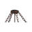 3 - Light Dimmable Drum Chandelier