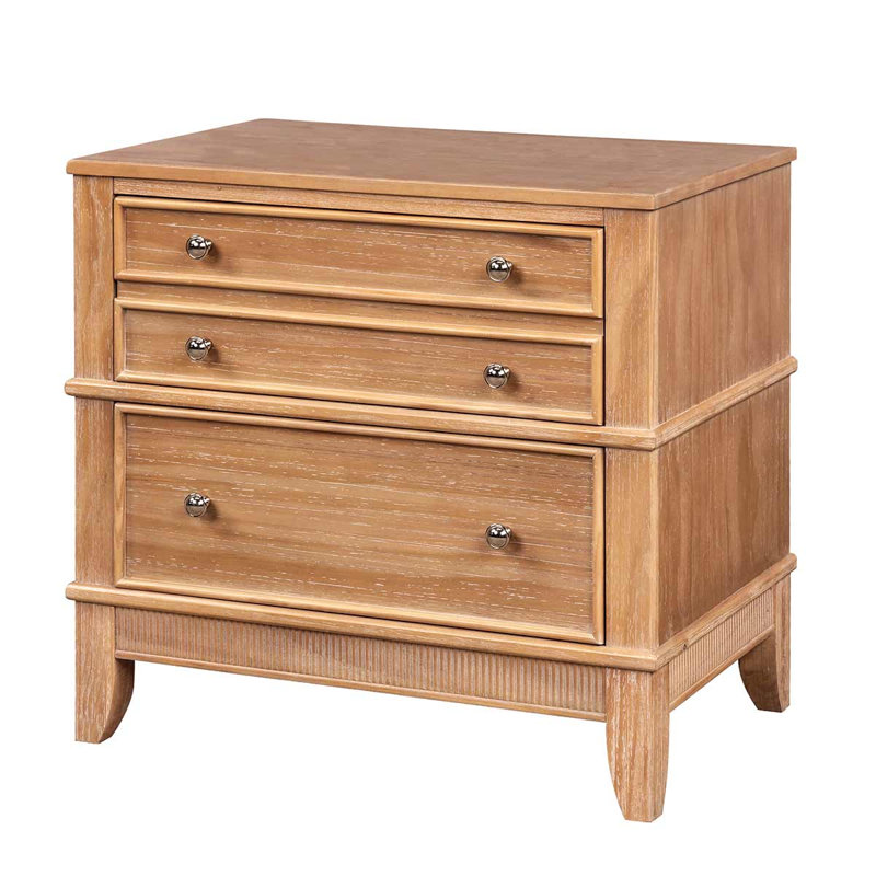 Conrado 27.3'' W 3 - Drawer Dresser, Brown