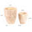 2‑Piece Round Paulownia Wood Planters Finish
