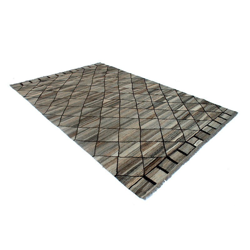 Jess Rectangle 245 cm x 300 cm Geometric Hand Woven Kilim