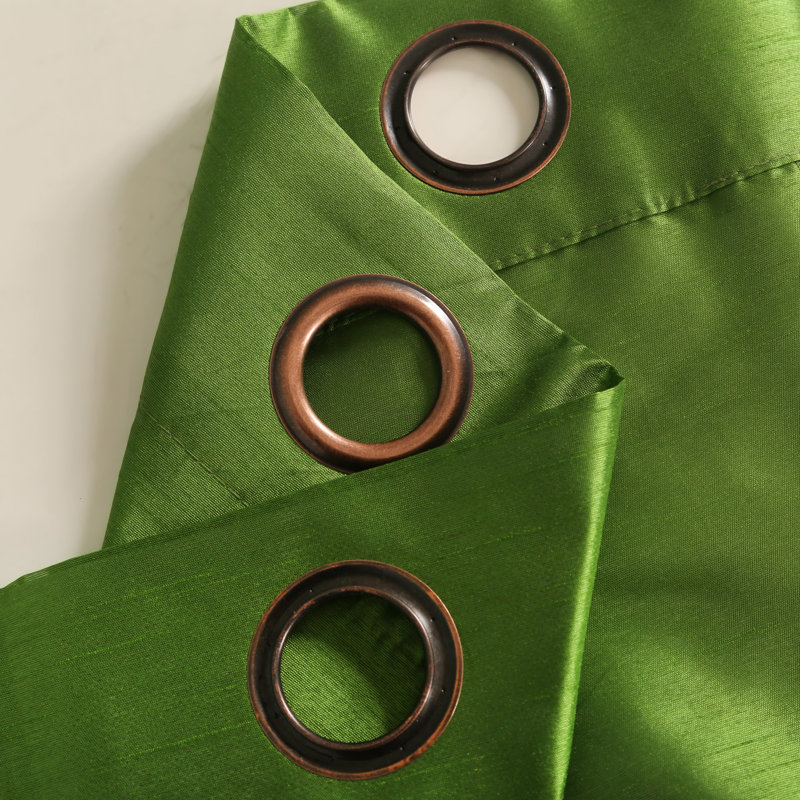 Diredra Polyester Semi-Sheer Curtains, Sage