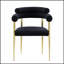 Ensemble de 2 chaises de salle à manger de style Mid-Century moderne avec accoudoirs empilés et tissu moelleux pour une assise confortable-1936314178-1936314181
