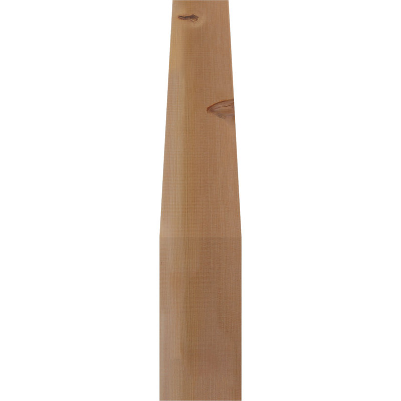 Attelle de genou Funston, Cèdre rouge, Lisse, H 32 po x l 5,5 po x P 20 po