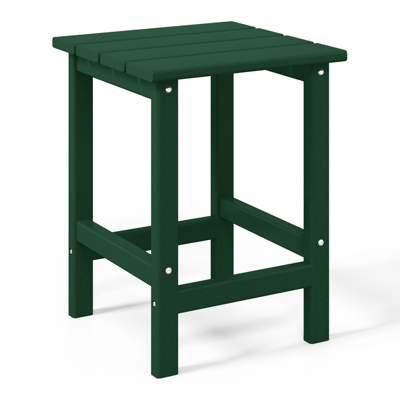 Chaise Adirondack pliante en plastique pour 2 personnes avec table Laguna, Vert foncé
