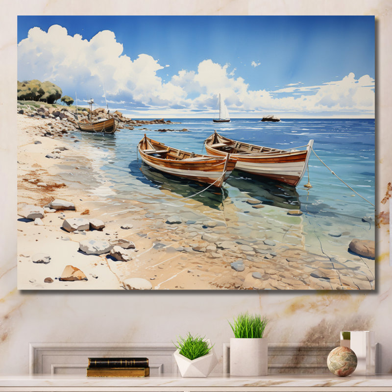 «England Coastal Serenityengland Landscape I», reproduction sur toile, Toile tendue, H 30 po x l 40 po x P 1,5 po