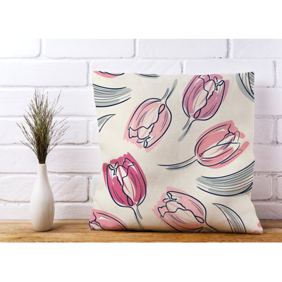 Shoshanna Floral Square Cushion