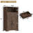 Farmhouse Bathroom Storage Cabinet With Drawer And Shelves, Bathroom Floor Storage Cabinet With Roman Column Decor, Small End Table For Bedroom With Barn Doors-2077353924