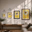 Golden Daisy Botanical - Framed Print-637789384-637789398
