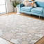Tapis gris / rose en laine touffeté à la main Asger-1472750869