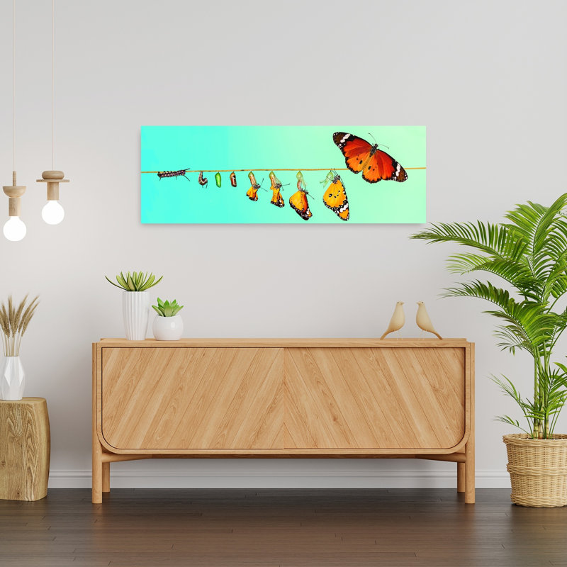 Art mural papillon, H 12 po x l 36 po